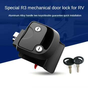 Empurre-o tipo de fechaduras,R3 mecânico de bloqueio da porta do carro Especial do carro modificado Motorhome RV acessórios de porta Dupla trava de cilindro