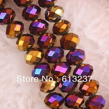 Multicolor vidro de cristal facetado ábaco gemas linda solta esferas 4x6mm fazer a jóia de 15 polegadas MY4737 0